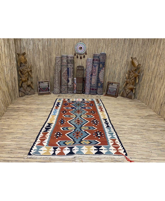 Handmade Turkish Kayseri Acrylic Original Kilim – FREE SHIPPING..!